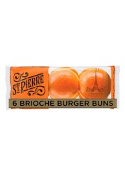 St Pierre Brioche Burger Buns 6 count