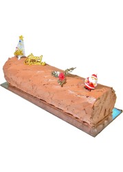 Large Butter Cream Chocolate Yule Log Cake