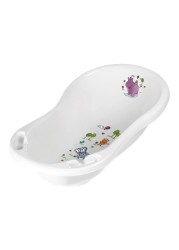 Keeeper Maria Hippo Themed Baby Bath Tub with Plug 18426100012NN White 84cm