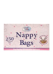 Cool &amp; Cool Fragranced Nappy Bags Pink 250 Wipes