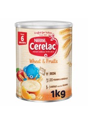 Nestle Cerelac Infant Cereal, Wheat and Fruits, from 6 Months, 1kg