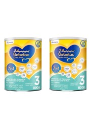 Bebelac Junior Nutri 7-in-1 Growing-Up Formula Milk Powder, Vanilla, Stage 3, from 1 to 3 Years, 800g