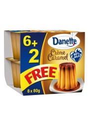 Danette Cream Caramel Dessert 80g Pack of 8