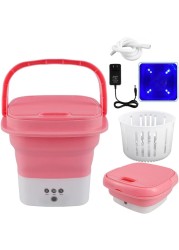 Fitto Portable Washing Machine, 5L Capacity, Compact & Lightweight, Ideal for Small Loads, Travel, Apartments, Dorms, & RV Use – Energy-Efficient and Convenient for On-the-Go Cleaning