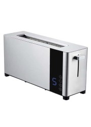 Dealio 2 Slice Toaster Single Slot with Extra-Wide Space Design – Adjustable Temperature Control, Defrost & Reheat Functionsfor Bread, Bagels & Snacks, Stainless Steel