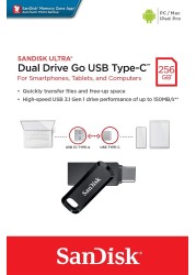 SanDisk 256GB Ultra Dual Drive Go USB Type-C Flash Drive - SDDDC3-0256G-G46