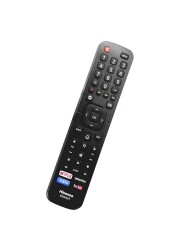 جهاز تحكم عن بعد ذكي من هايسنس لمصابيح LED والتلفزيون ذكي، أسود