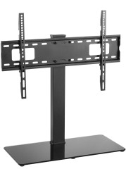 حامل تلفزيون LCD/LED على سطح الطاولة من سكيل تك بسمك 8.0 مم/0.31 بوصة من الزجاج المدبوغ يناسب 37 ~ 70 بوصة مع سعة وزن تحمل 40 كجم (88 رطلاً)