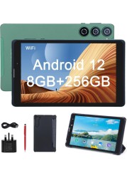 CM835 256GB BUILT IN RAM 8 Smart Tablet Android 8-Inch IPS Screen 5G LTE Single SIM WiFi,CM835 Kids Tab Zoom Supported Tablet PC with Pre-installed Tempered Glass and Flip Case Cover (GREEN)