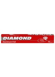 Diamond Aluminium Foil Silver 75sqft