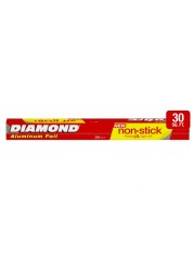 Diamond Aluminium Non-Stick Foil Silver 30sqft