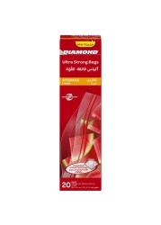 Diamond Zipper Storage Bags Large 20 PCS