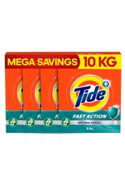 Tide Anti-bacterial Fast action Laundry Detergent Powder 2.5 kg Pack of 4