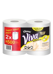 Kleenex Maxiroll Tissue White 250m 2 Rolls