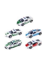 Power Joy Vroom Vroom Diecast Police Car Multicolour Pack of 5
