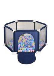 MyFunPlay Portable Playpen مع 30 كرة مجانية - كحلي