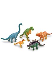 Learning Resources Jumbo Dinosaurs I T-Rex, Brachiosaurus, Stegosaurus, Triceratops, And Raptor, Dinosaur Toys, I 5 Pieces, Ages 3+