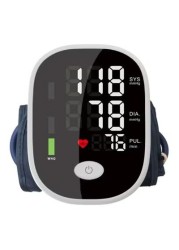 Upper Arm Blood Pressure Monitor, Automatic Display Digital BP Machine with Speaker for Home Use
