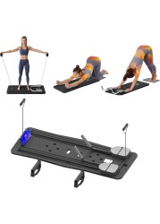 Multifunctional Portable Abdominal Workout Board Plank Trainer Pilates Reformer Set (Grey)