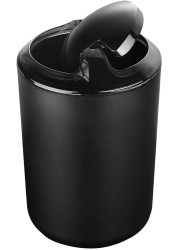 Black Plastic Trash Can Waste Bin For Bedroom