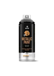 Montana Colors MTN PRO Metallic Paint Black Spray Paint 400ml