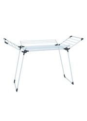 Winsor Cloth Drying Foldable Stand 21 Meters Strong and durable tubes with Rust Proof Powder Coating Clothes Dryer Drying Stand Laundry Heavy Duty Clothing Racks - WR80827 White