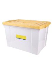 MyChoice Storage Box With Cover White And Yellow 85L