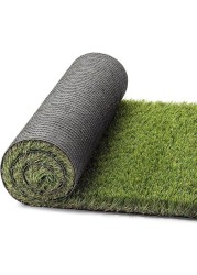 Egardenkart® Premium High Density Artificial Grass Carpet Fake Grass Turf 40mm Green/brown