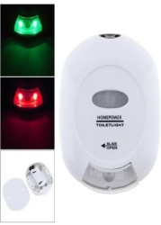 Radiotronics Motion Activated Toilet Night Light, Auto Motion Sensor Toilet Seat Night Light Bathroom Nightlight with Red and Green Light