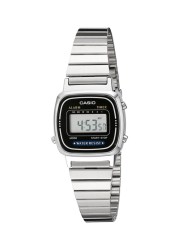 Casio - Women&#39;s Water Resistant Stainless Steel Digital Watch LA-670WA-1D