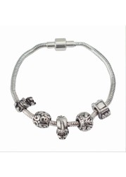 Aiwanto 1Pc Women Silver Bracelet Fashion Bracelet