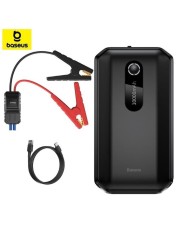 1000A UltraSafe Car Battery Jump Starter, 12V Battery Pack, Portable Charger with Jumper Cables for 4.0L Gasoline & 2.5L Diesel Engines, Built-in 10000mAh Power Bank, Compact & Reliable.
