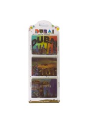 STK Rectangle Fridge Magnet Small Multicolour 3 PCS