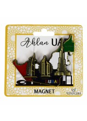 Windcera Ahlan UAE Flag Themed Magnet Multicolour