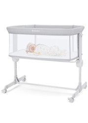 Ezebaby Baby Bassinet, Bedside Bassinet for Baby, Portable Baby Bassinets Bedside Sleeper for Newborn Baby Infants with Adjustable 7 Heights and All Mesh Sides, Mattress &amp; Sheet Included