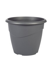 EDA Marina Flower Pot Anthracite Grey 20cm