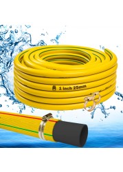 Hassan 1&quot; (25mm) Garden Hose Pipe Heavy Duty for Gardening (5 Meter Length) - Weather Resistant, and Easy to Store Ideal for Garden Watering, Car Washing, and Irrigation
