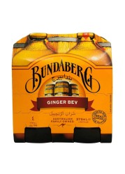 Bundaberg Ginger Bev Non-Alcoholic Beverage 375ml Pack of 4