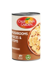 California Garden Ready To Eat Mushrooms Pieces And Stems 425g