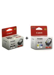 Canon Fine Printer Cartridge PG445XL Black With CL446XL Colour