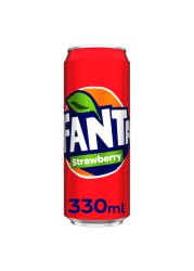 Fanta Strawberry Carbonated Soft Drink Can 330ml