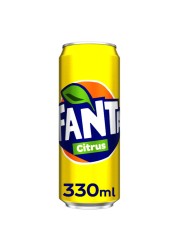 Fanta Citrus Carbonated Soft Drink Can 330ml