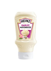 Heinz Mayonnaise Garlic Top Down Squeezy Bottle 225ml