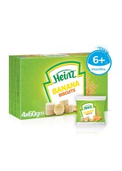 Heinz Banana Biscuits 60g Pack of 4