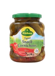 Kuhne Tapas Spicy Snack Cornichons Pickle, 330g