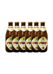 Moussy Lemon Mint Flavour Non-Alcoholic Malt Beverage 330ml Pack of 6