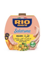 Rio Mare Salatuna Maize with Peas Carrots and Olives, 160g