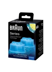 Braun Refresh Cartridge For All Shavers With Clean And Charge System CCR 2 Blue