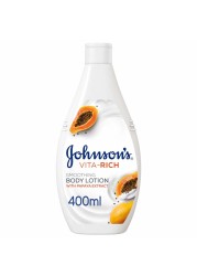 Johnson&#39;s Body Lotion VitaRich Smoothing Papaya 24-hour comfort 400ml