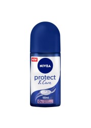 NIVEA Antiperspirant Roll-on for Women Protect &amp; Care No Ethyl Alcohol 50ml